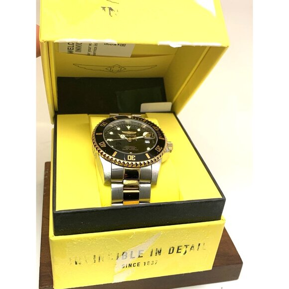 Invicta Men's Watch 36973 Pro Diver Automatic Black Dial Two Tone Steel 44mm - Picture 3 of 15